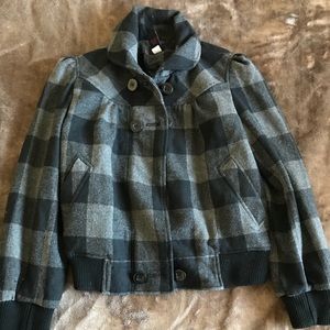 Plaid bomber jacket